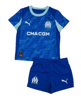 Billige Fotballdrakt Olympique de Marseille Replika Tredjedraktsett Barn 2025-26 Kortermet (med bukser)